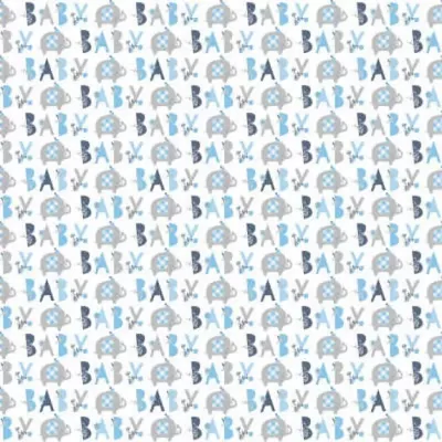 Baliaci papier Baby modrý slon - 76x152cm