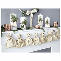 Adventný kalendár - Vrecúška so zdobením