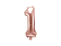 Fóliová číslica - rose gold 1 - 35 cm