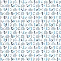 Baliaci papier Baby modrý slon - 76x152cm