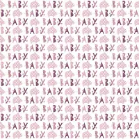 Baliaci papier Baby ružový slon - 76 x 152cm