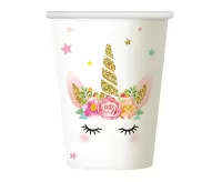 Party tégliky Jednorožec Floral 6 ks