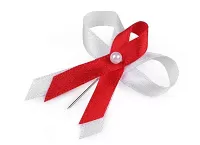 Svadobný výväzok červeno-biely