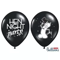 Latexový balónik Hen Night Party - čierny