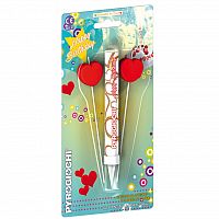 Tortová fontána so sviečkami - srdiečka