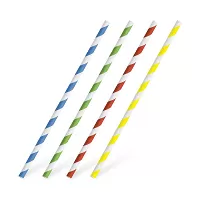 EKO papierová slamka farebná 25 ks