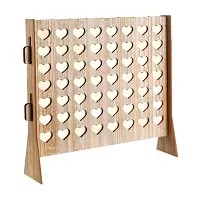 Drevená svadobná kniha - srdiečka 56 ks