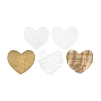 Konfety látkové srdce 25 ks