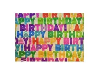 Baliaci papier prírodný Happy Birthday