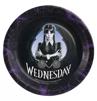Papierové taniere Wednesday 23cm - 8ks