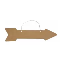 Kartónová šípka kraft 43 cm