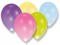 Dekoračné LED svietiace balóniky - farebné svetlo 28 cm - 5 ks