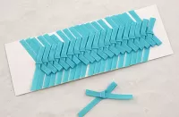 Svadobná mašlička tyrkysová 20 ks