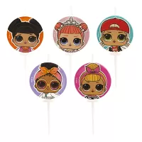 Tortové sviečky - Lol Surprise 5 ks