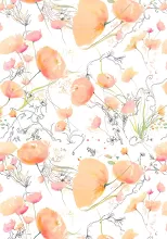 Baliaci papier kvety vodové 2 x 0,70 m