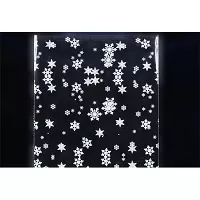 Celofánové vrecko - biele vločky 20 x 35 cm