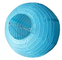 Lampión okrúhly 30 cm modrý