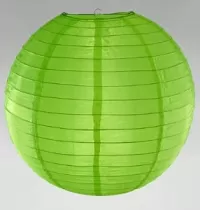 Lampión okrúhly 30 cm zelený