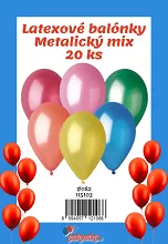 Latexové balóniky - #082 Metalický mix 20 ks