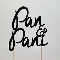 Zápich do svadobnej torty - čierny Pán Pani