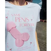 Dámske tričko pre rozlúčku so slobodou - Same Penis Forever