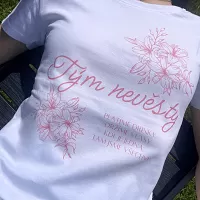 Dámske tričko pre rozlúčku so slobodou - Tím nevesty