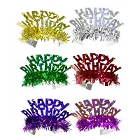 Čelenky Happy Birthday farebné 6 ks