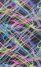 Baliaci papier neónové čiary 2 x 0,70 m