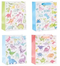 Darčeková taška Dinosaury s glitrami