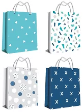 Darčeková taška modrý mix