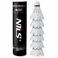 Badmintonové loptičky z peria NILS NBL6206 6 ks