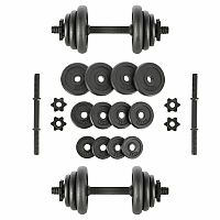 Liatinový činkový set v kufri ONE Fitness STO20