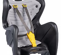 BELLELLI MR FOX Detská sedačka na bicykel EASY DREAM polohovateľná, čierna