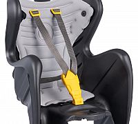 BELLELLI MR FOX Detská sedačka na bicykel B-FIX Relax polohovateľná, čierna