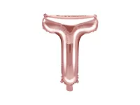 Fóliové písmeno T rose gold 35 cm