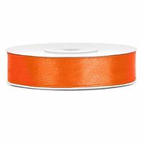 Saténová stuha oranžová 12 mm x 25 m