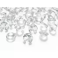 Diamantové konfety číre veľké