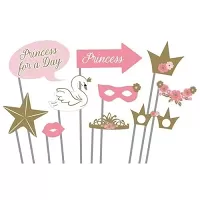 Rekvizity do fotokútku Na deň princeznou 10 ks