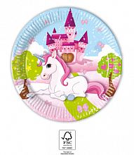 Papierové taniere - Jednorožec 20cm/8ks