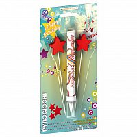 Tortová fontána so sviečkami - hviezdičky