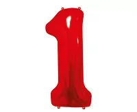 Fóliová číslica - Červená 1 - 85 cm