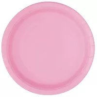 EKO Tanieriky papierové - svetlo ružové 18cm 8ks