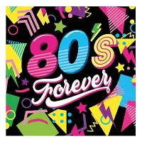 Papierové obrúsky Disco 80s malé - 20 ks