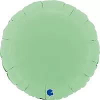 Fóliový balónik kruh pastelovo zelený 46 cm