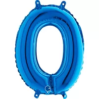 Fóliová číslica modrá 0 - 35 cm