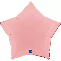 Fóliový balónik hviezda matne ružová 46 cm