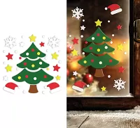 Vianočné gélové dekorácie na okno - Vianočný stromček