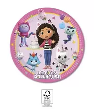 Papierové taniere Gábinin kúzelný domček 20 cm - 8ks