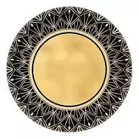 Papierové tanieriky Lights Glitz 17 cm - 8 ks