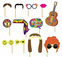 Rekvizity do fotokútku Hippies 12 ks